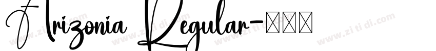 Arizonia Regular字体转换